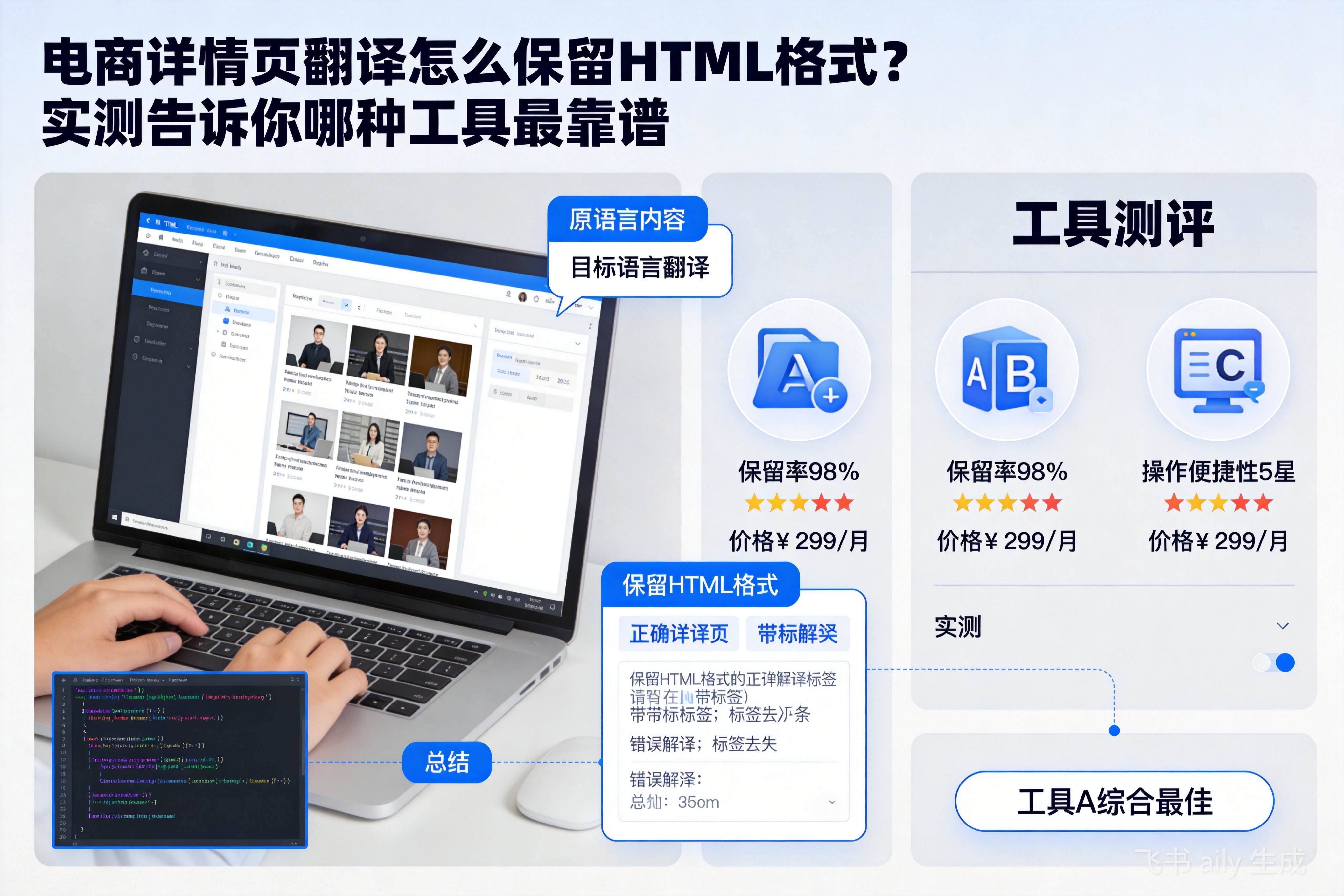 电商详情页翻译怎么保留HTML格式？实测告诉你哪种工具最靠谱