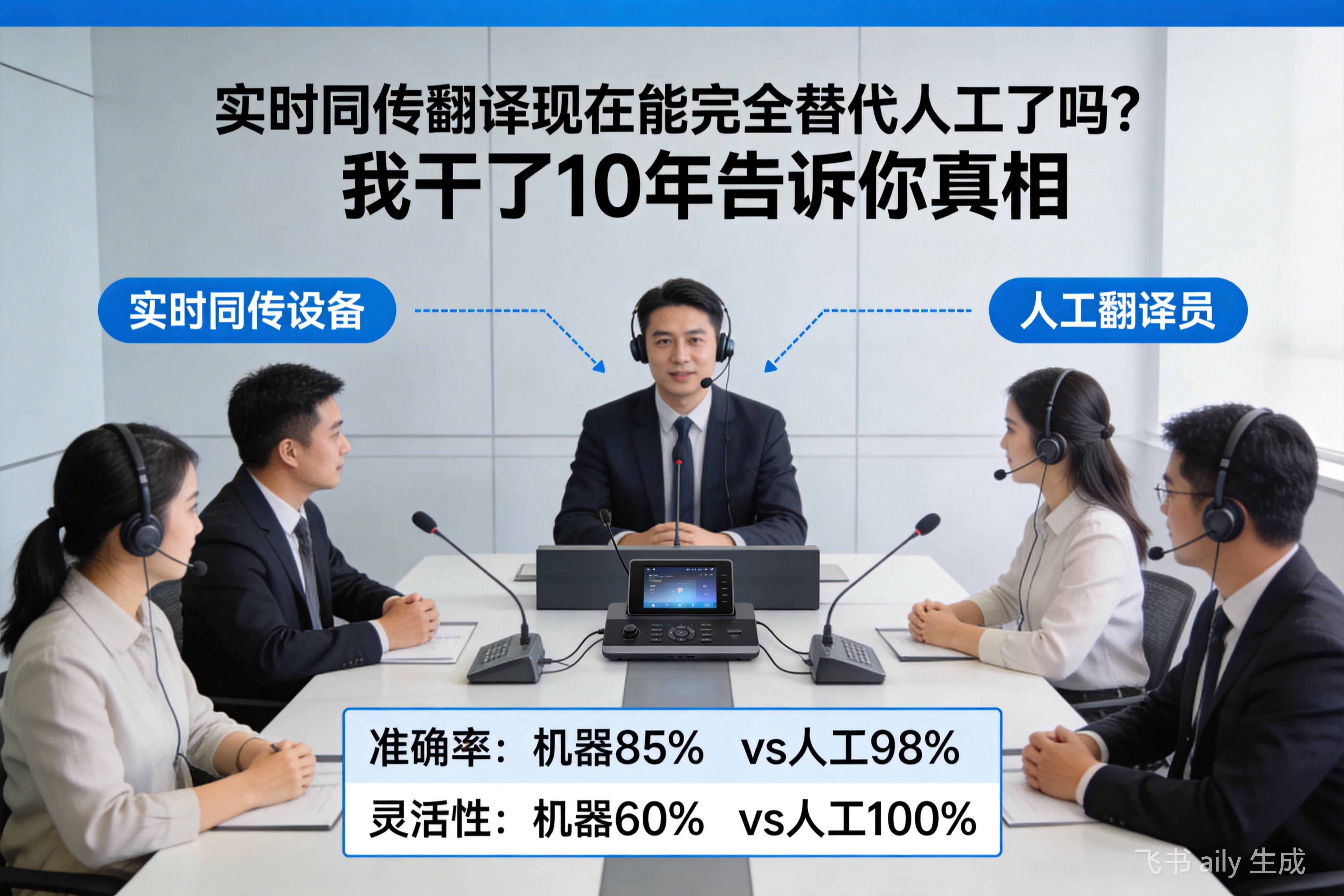 实时同传翻译现在能完全替代人工了吗？我干了10年告诉你真相
