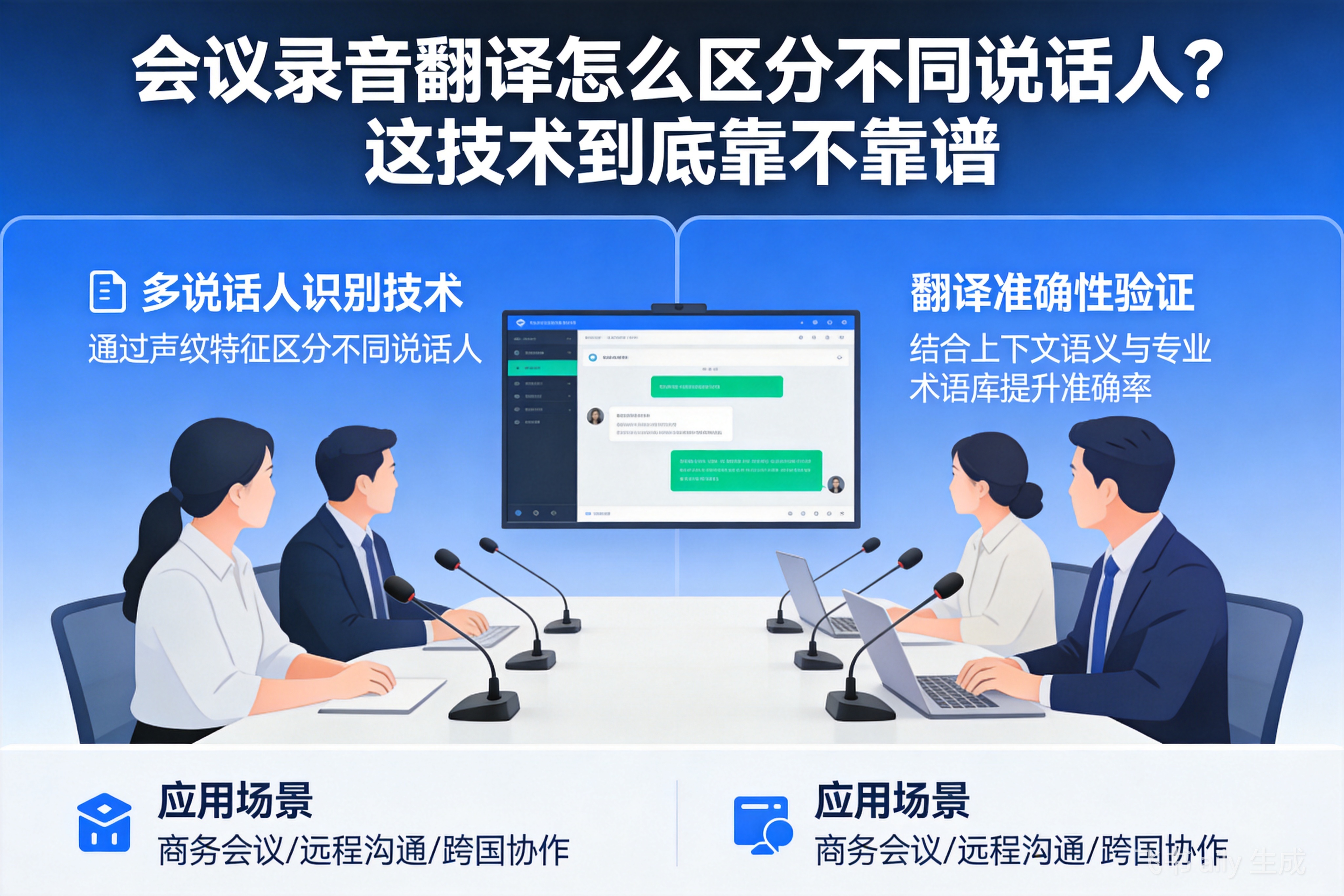 会议录音翻译怎么区分不同说话人？这技术到底靠不靠谱
