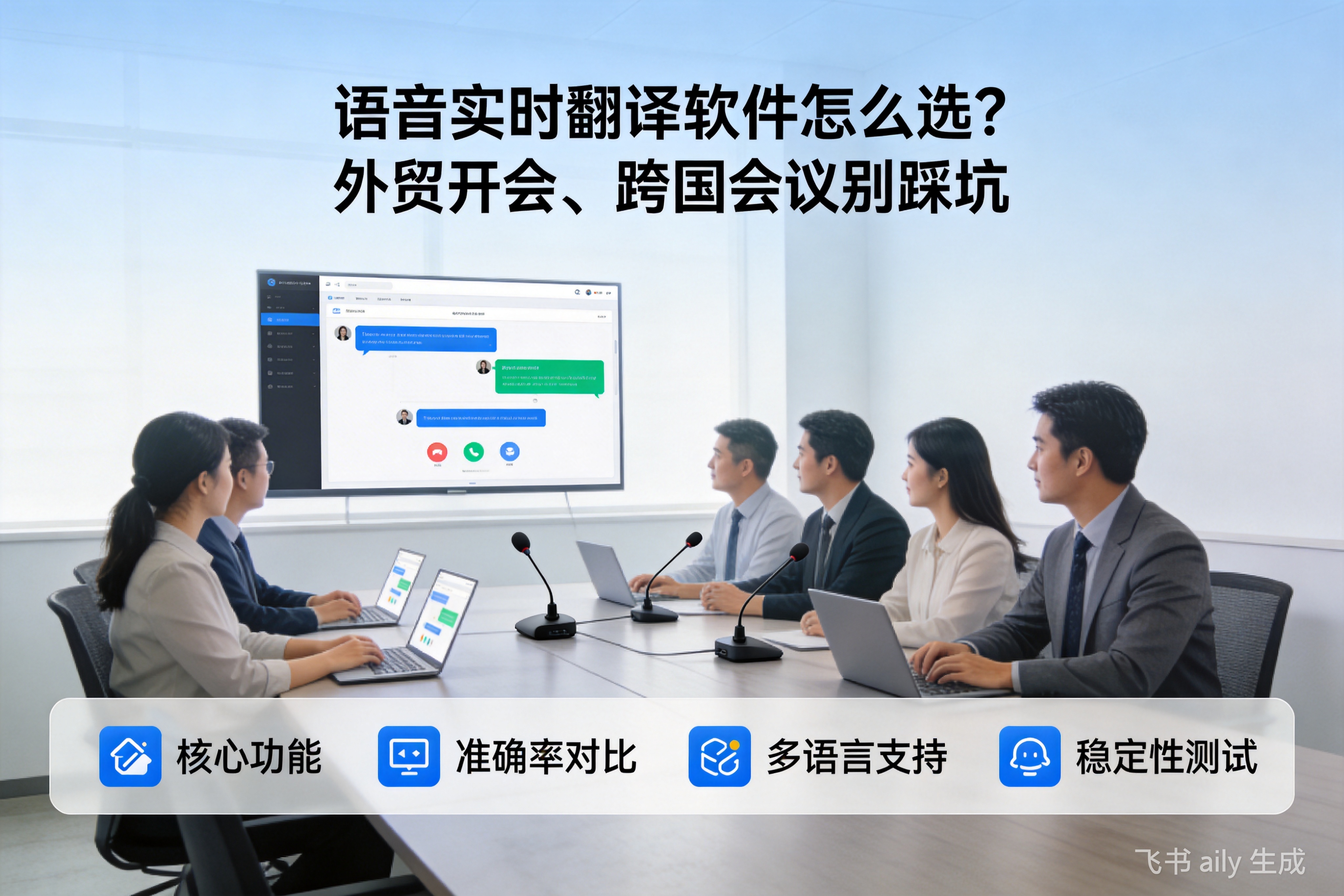 语音实时翻译软件怎么选？外贸开会、跨国会议别踩坑