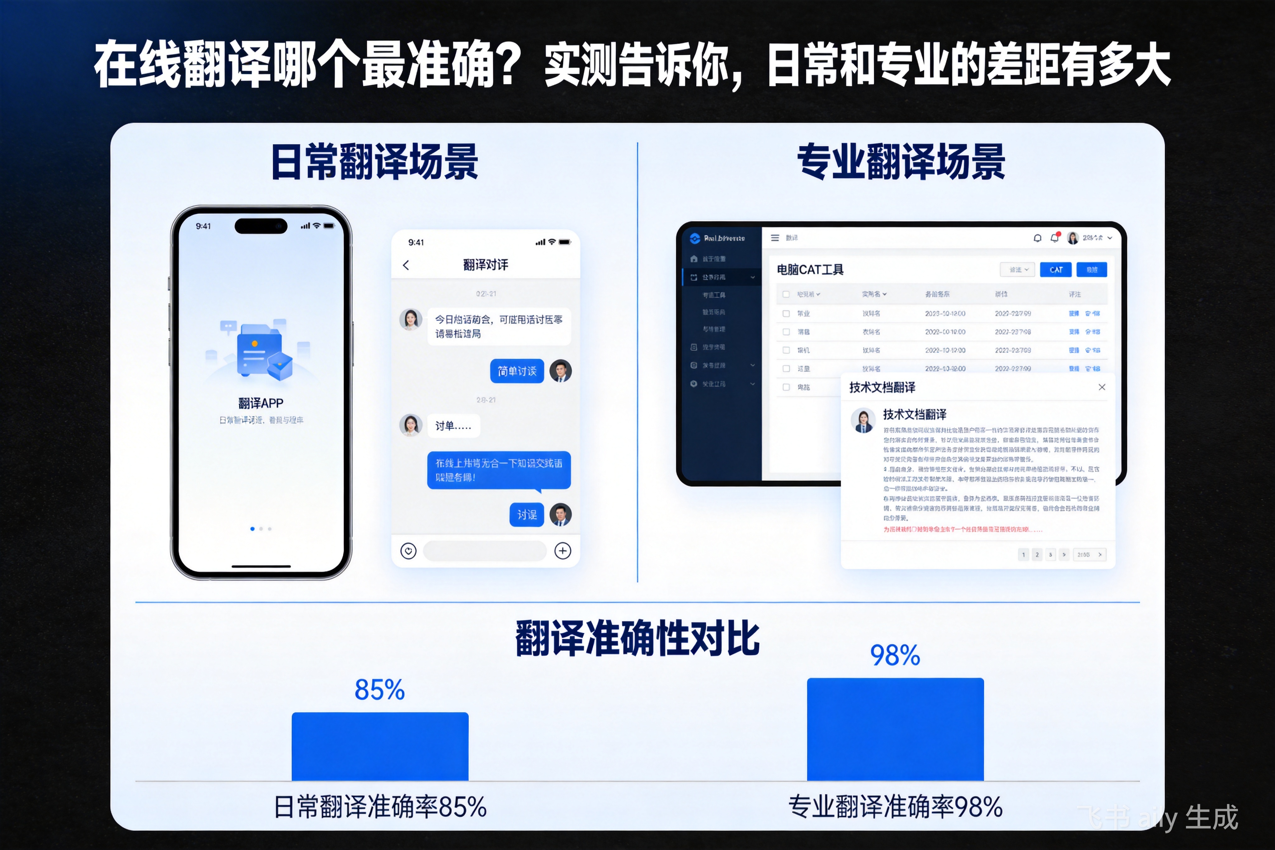 在线翻译哪个最准确？实测告诉你，日常和专业的差距有多大