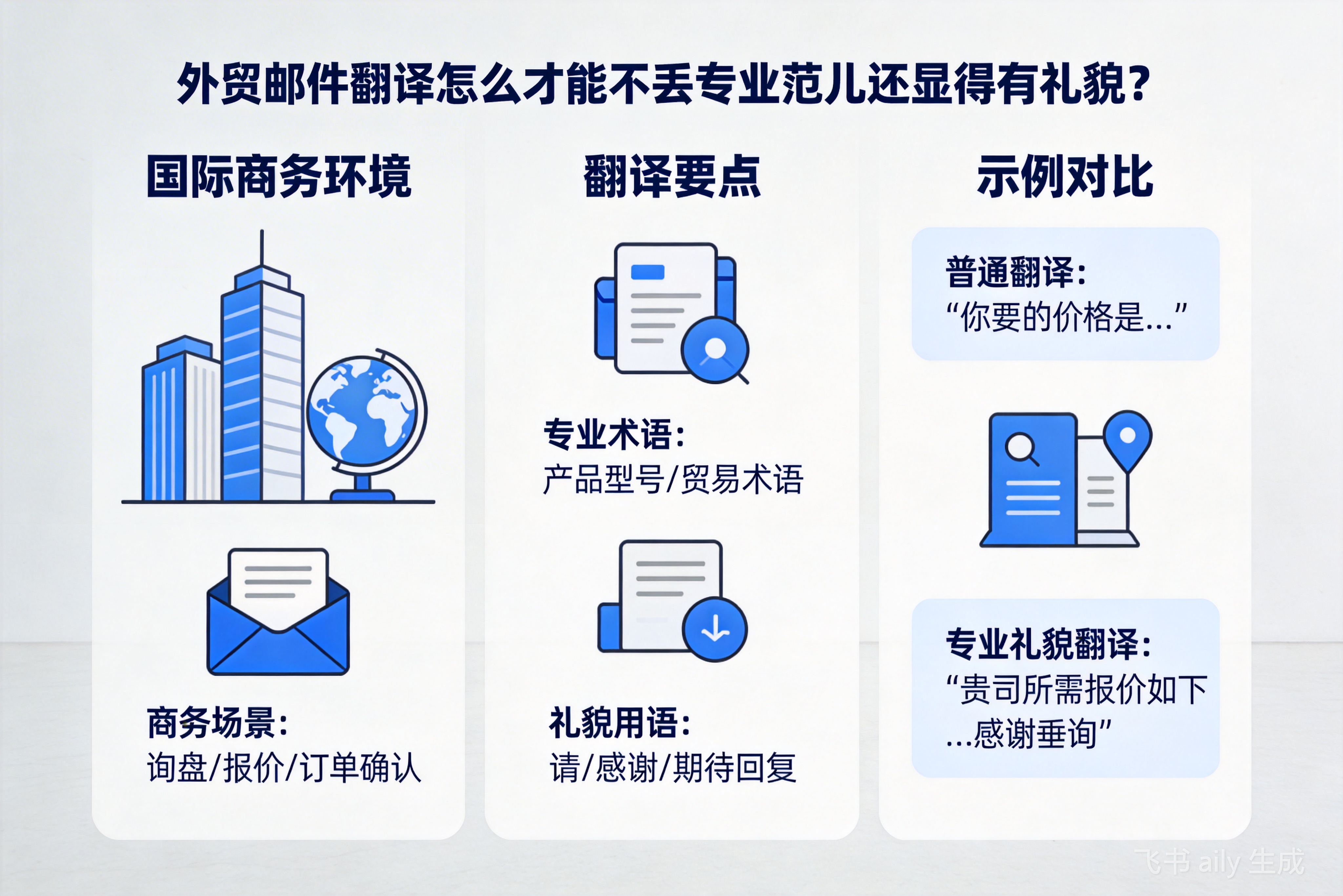 外贸邮件翻译怎么才能不丢专业范儿还显得有礼貌？
