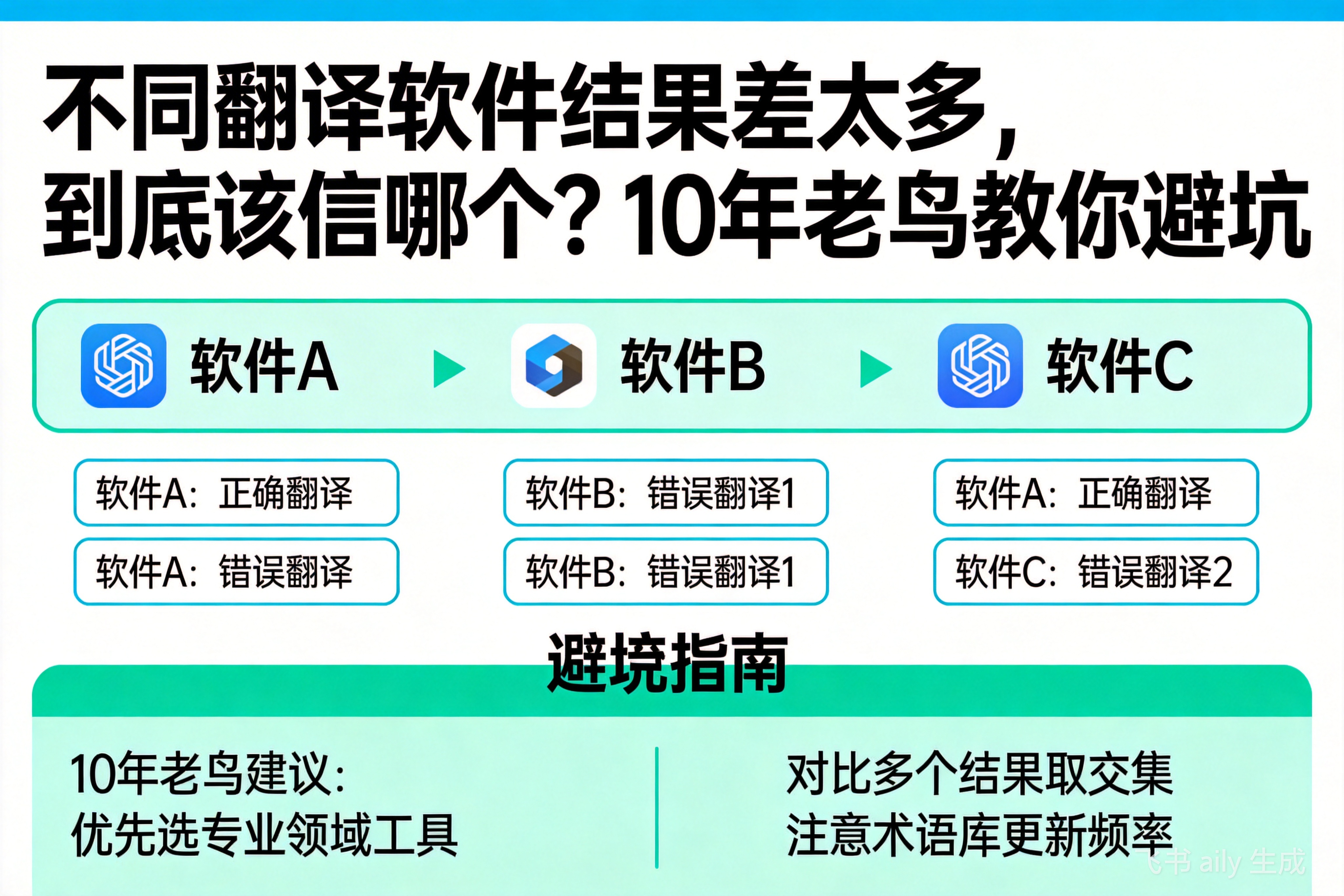 不同翻译软件结果差太多，到底该信哪个？10年老鸟教你避坑
