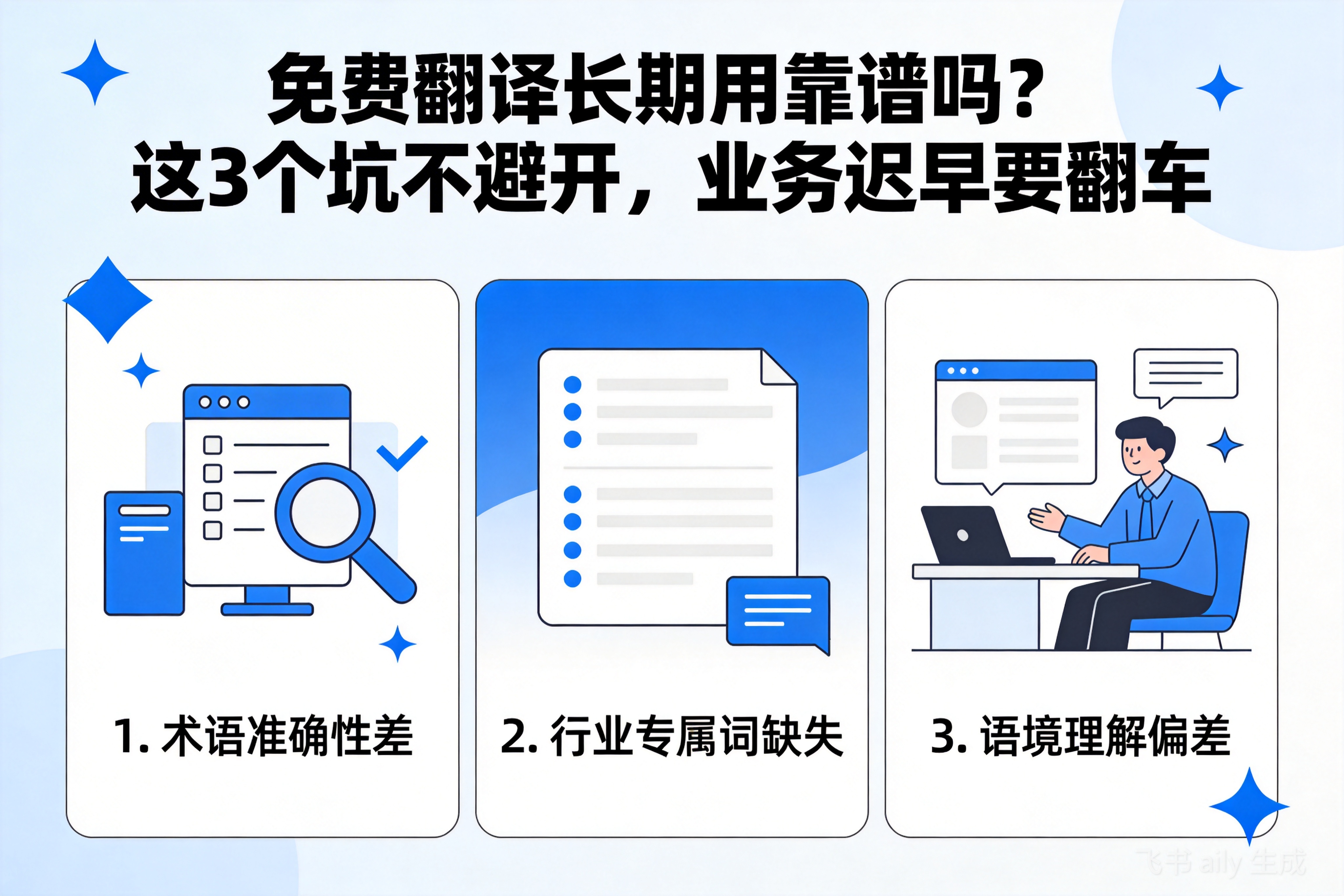 免费翻译长期用靠谱吗？这3个坑不避开，业务迟早要翻车