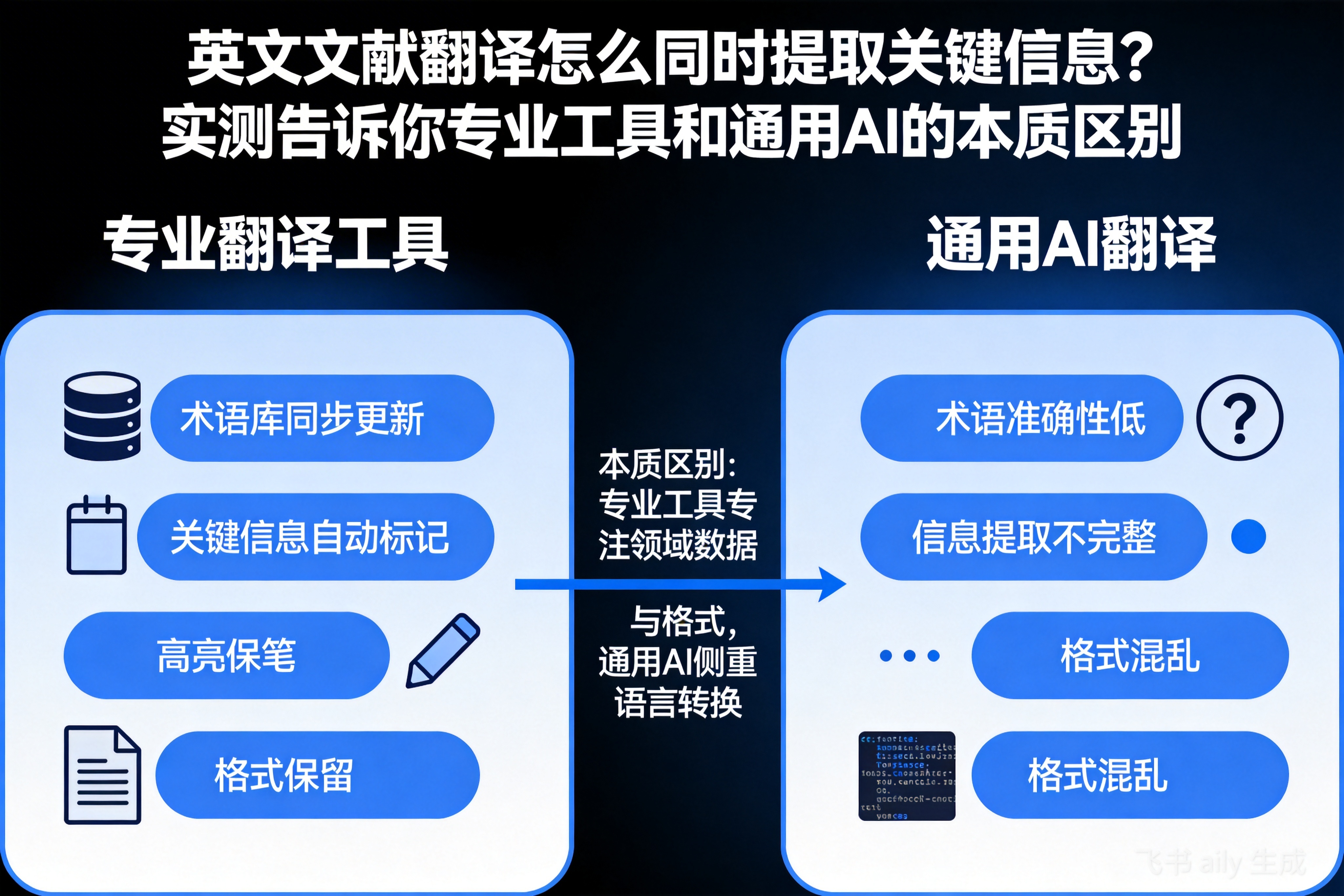 英文文献翻译怎么同时提取关键信息？实测告诉你专业工具和通用AI的本质区别