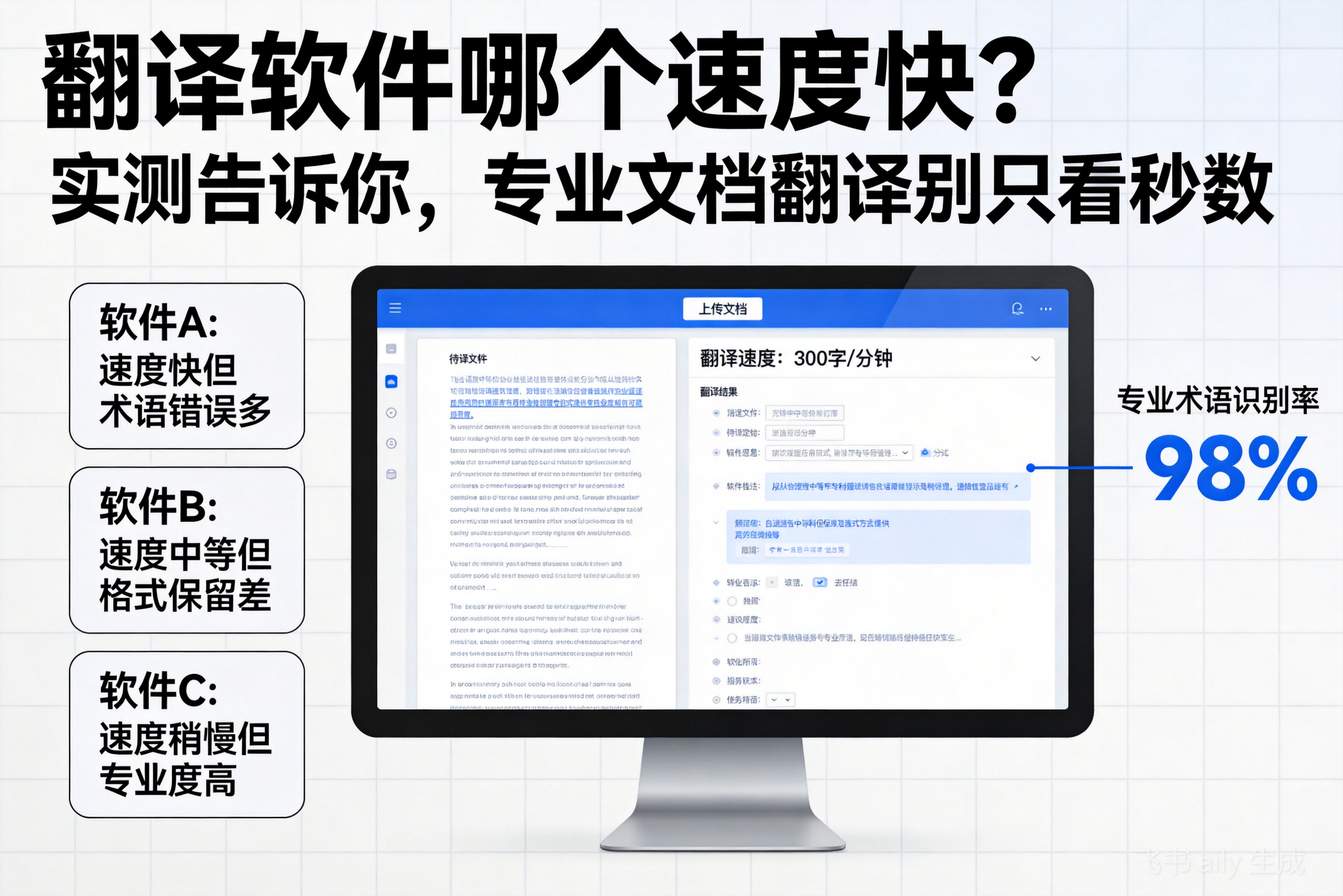 翻译软件哪个速度快？实测告诉你，专业文档翻译别只看秒数