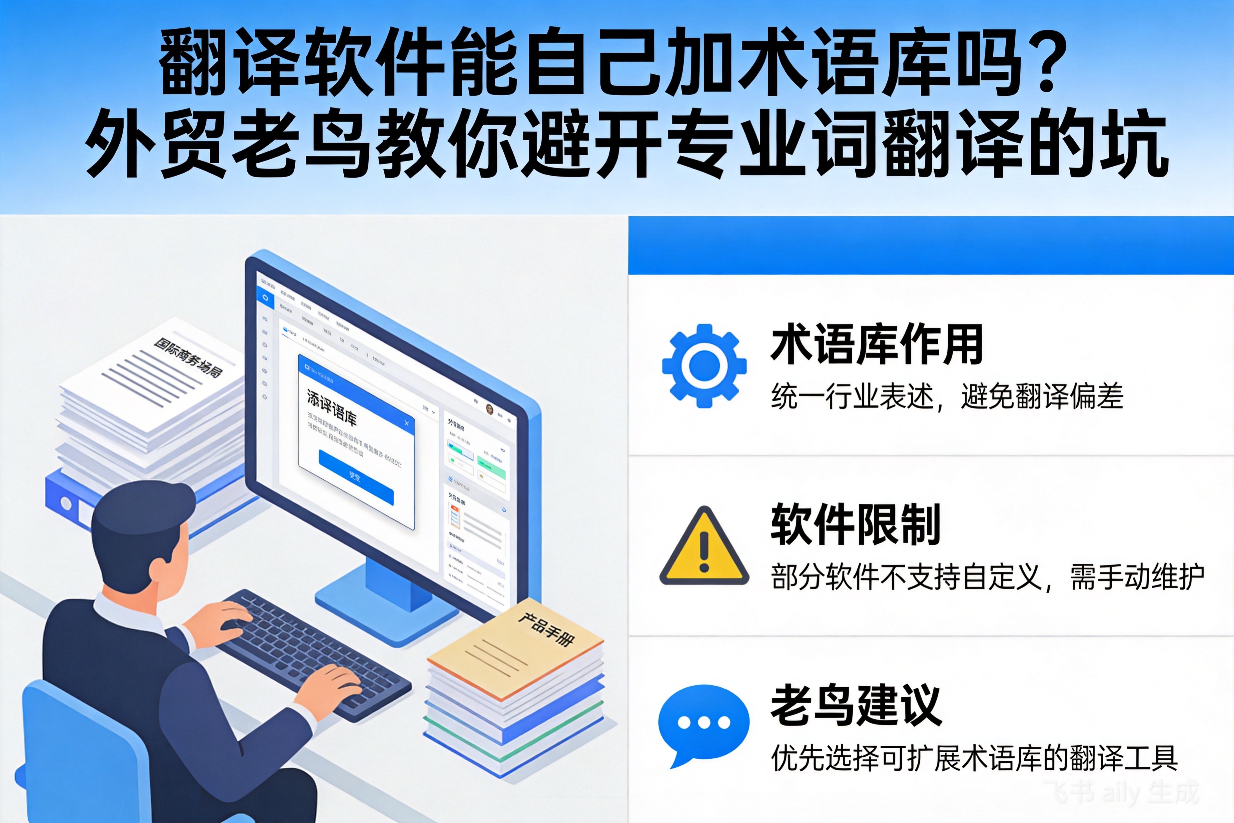 翻译软件能自己加术语库吗？外贸老鸟教你避开专业词翻译的坑