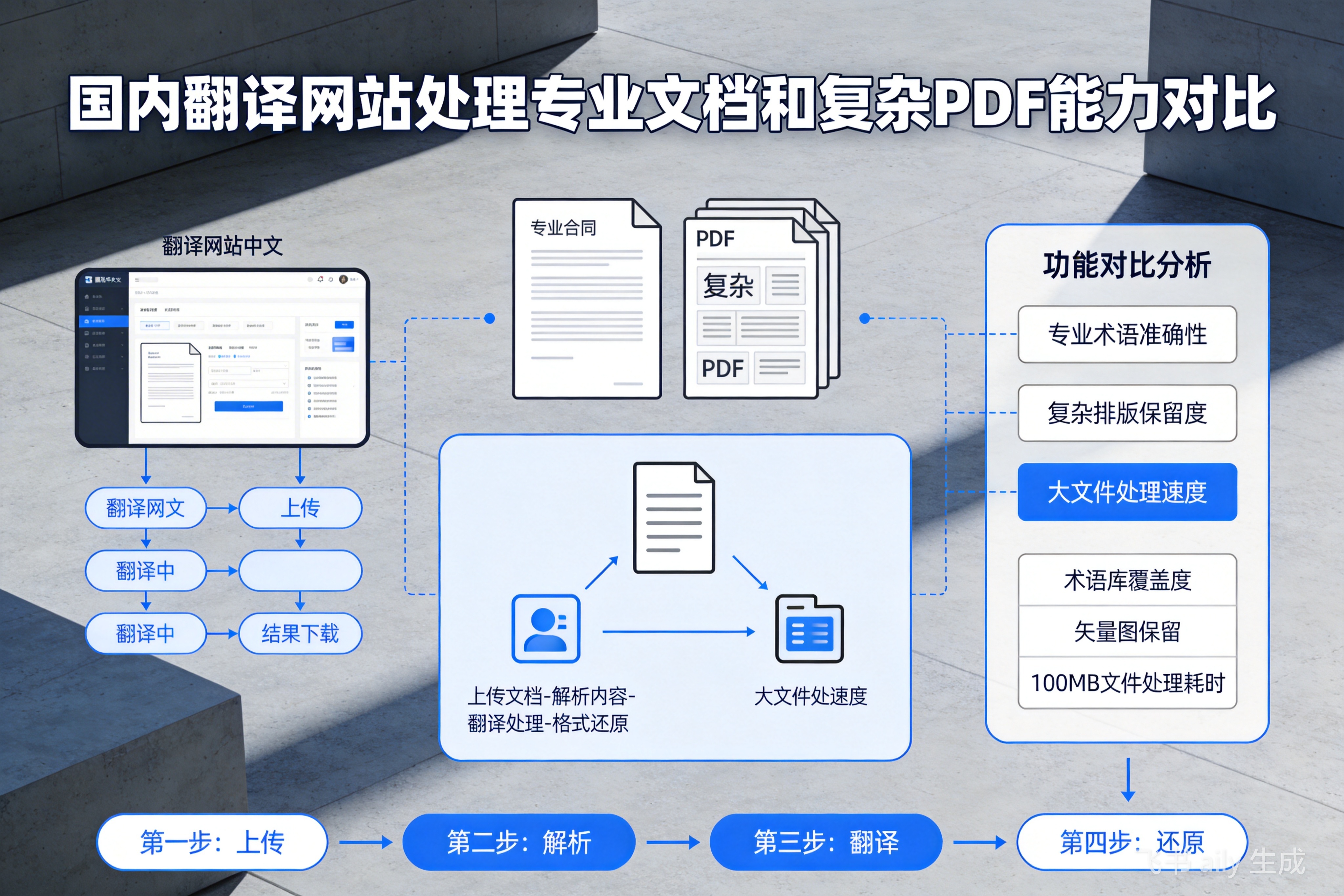 国内不用翻墙的翻译网站，哪个能搞定专业合同和复杂PDF？
