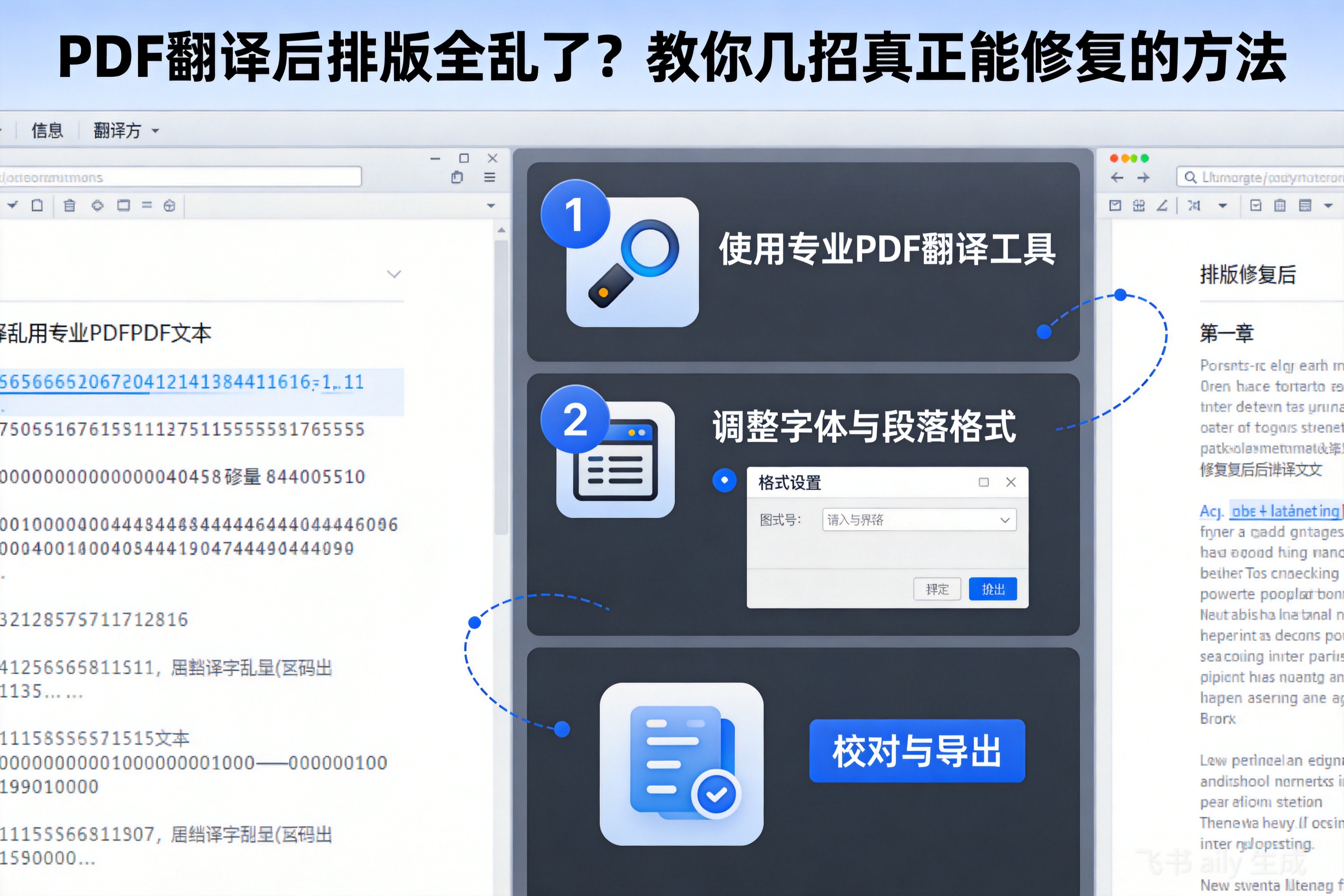 PDF翻译后排版全乱了？教你几招真正能修复的方法