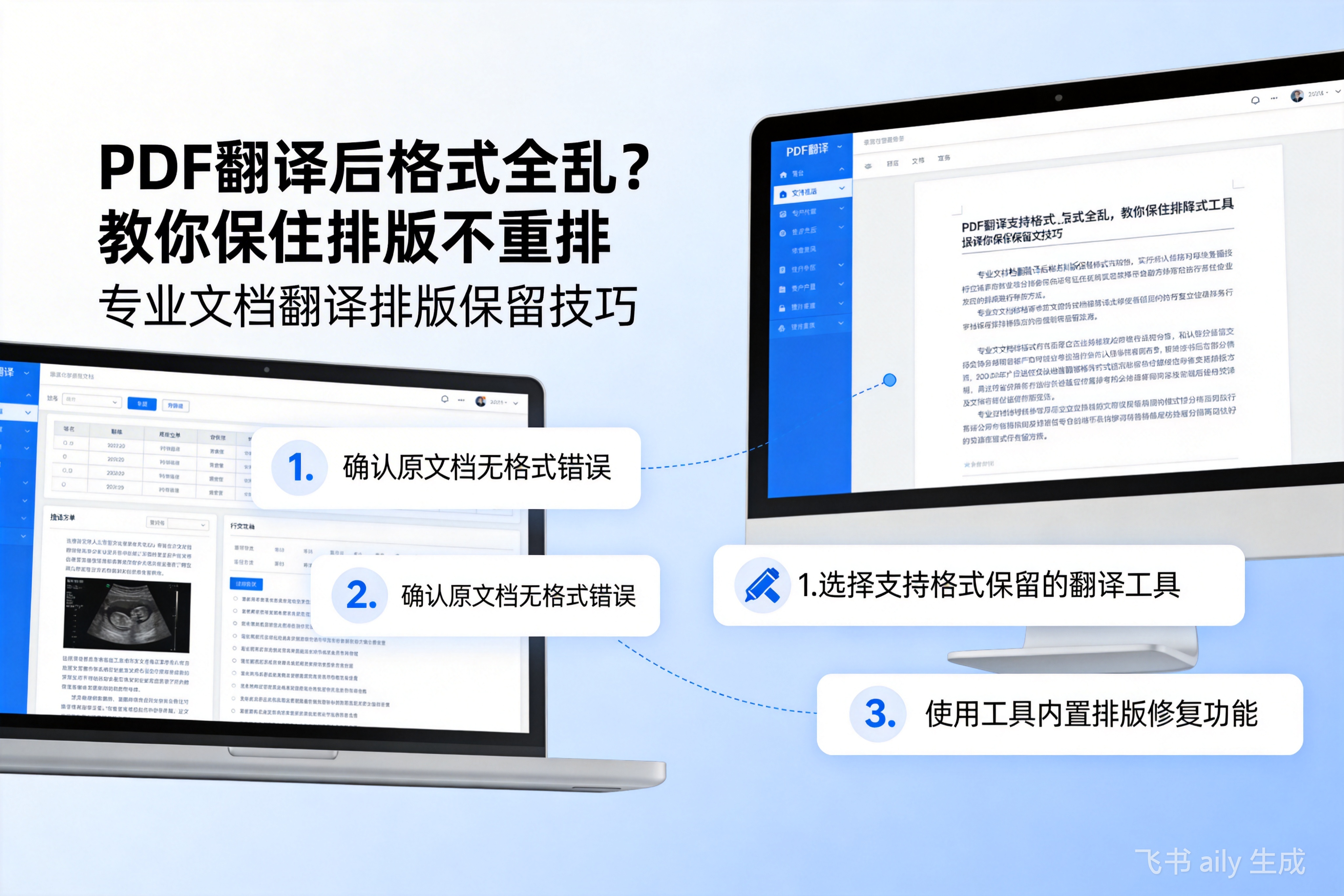 PDF翻译后格式全乱？教你保住排版不重排