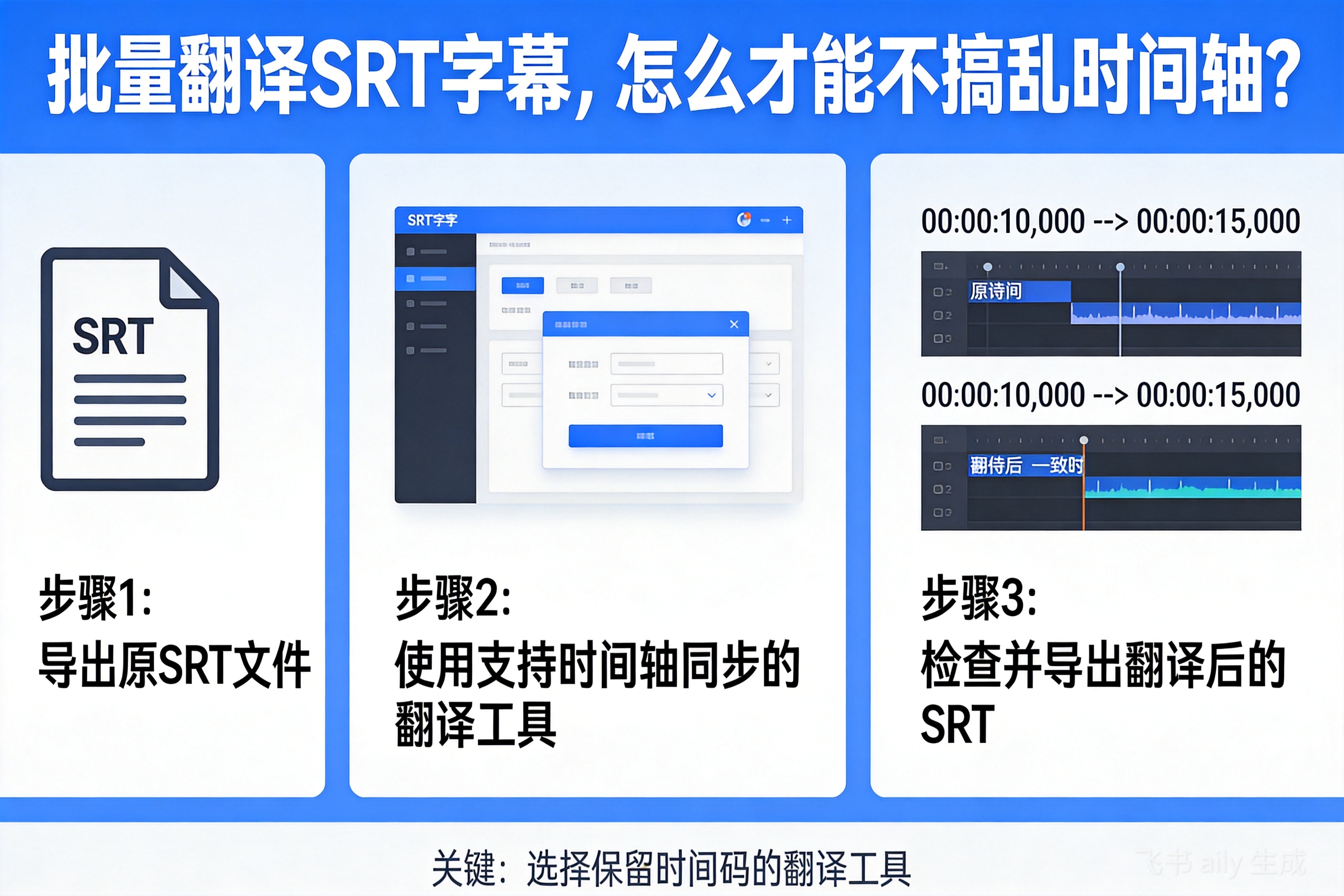 批量翻译SRT字幕，怎么才能不...