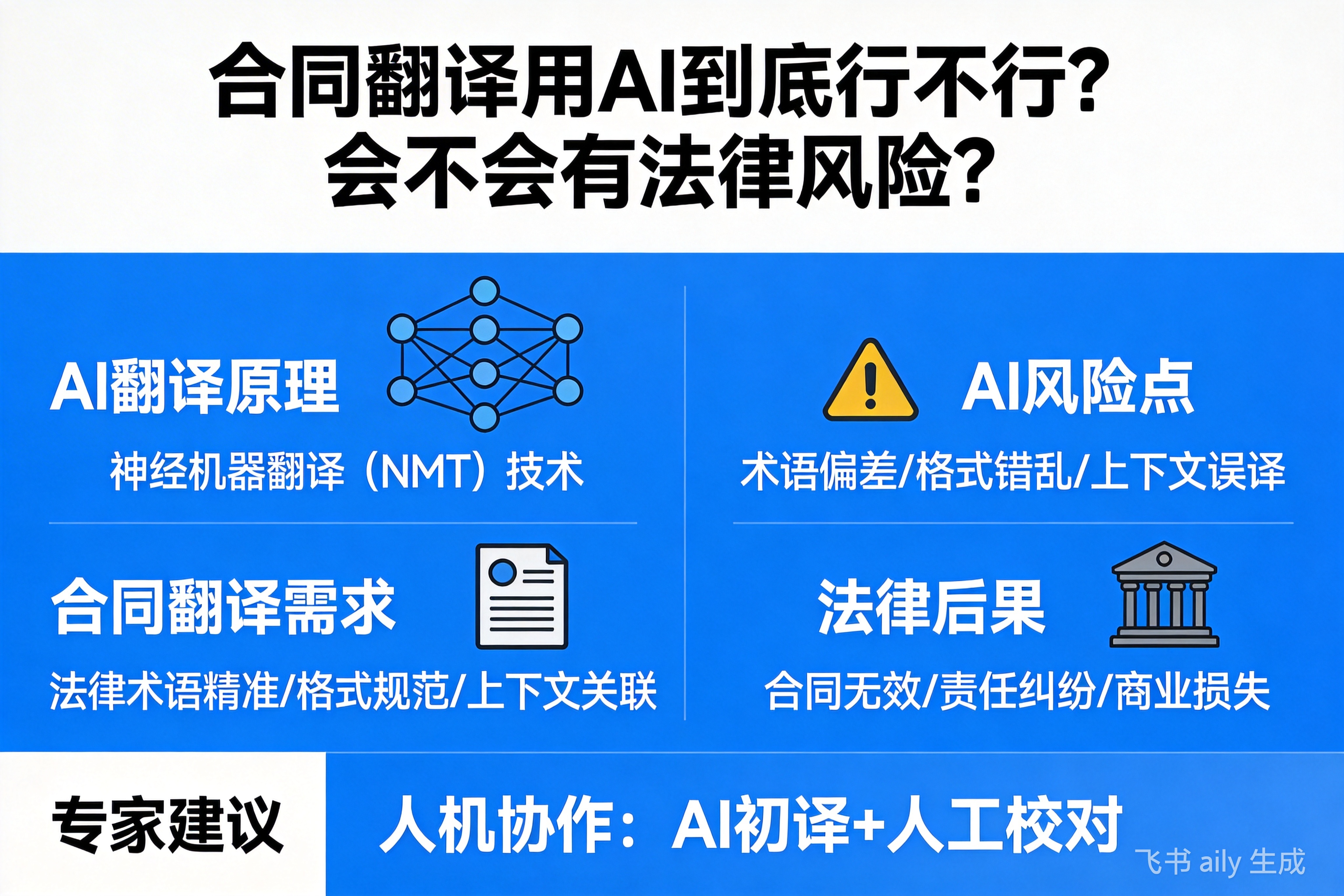 合同翻译用AI到底行不行？会不会有法律风险？