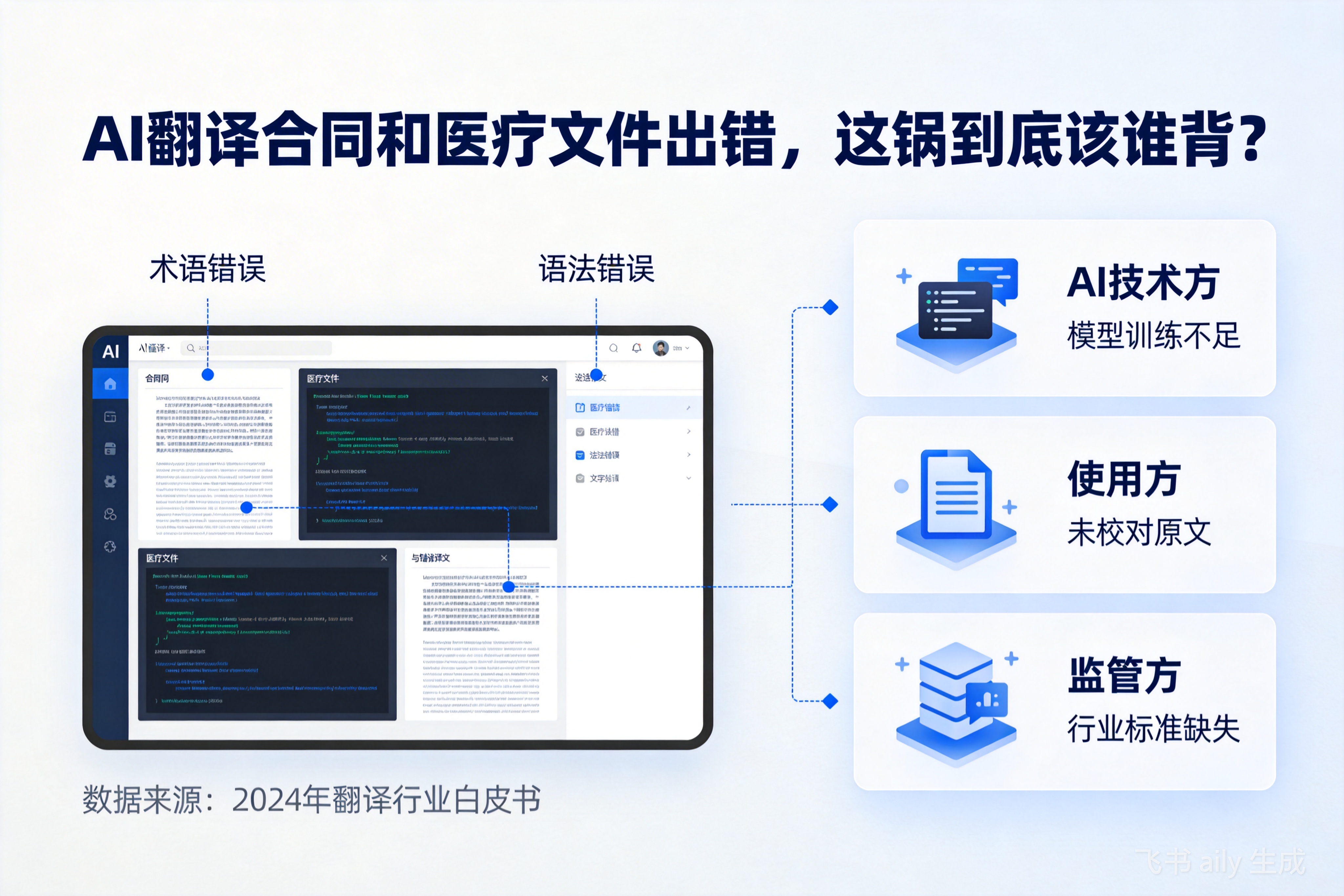 AI翻译合同和医疗文件出错，这锅到底该谁背？