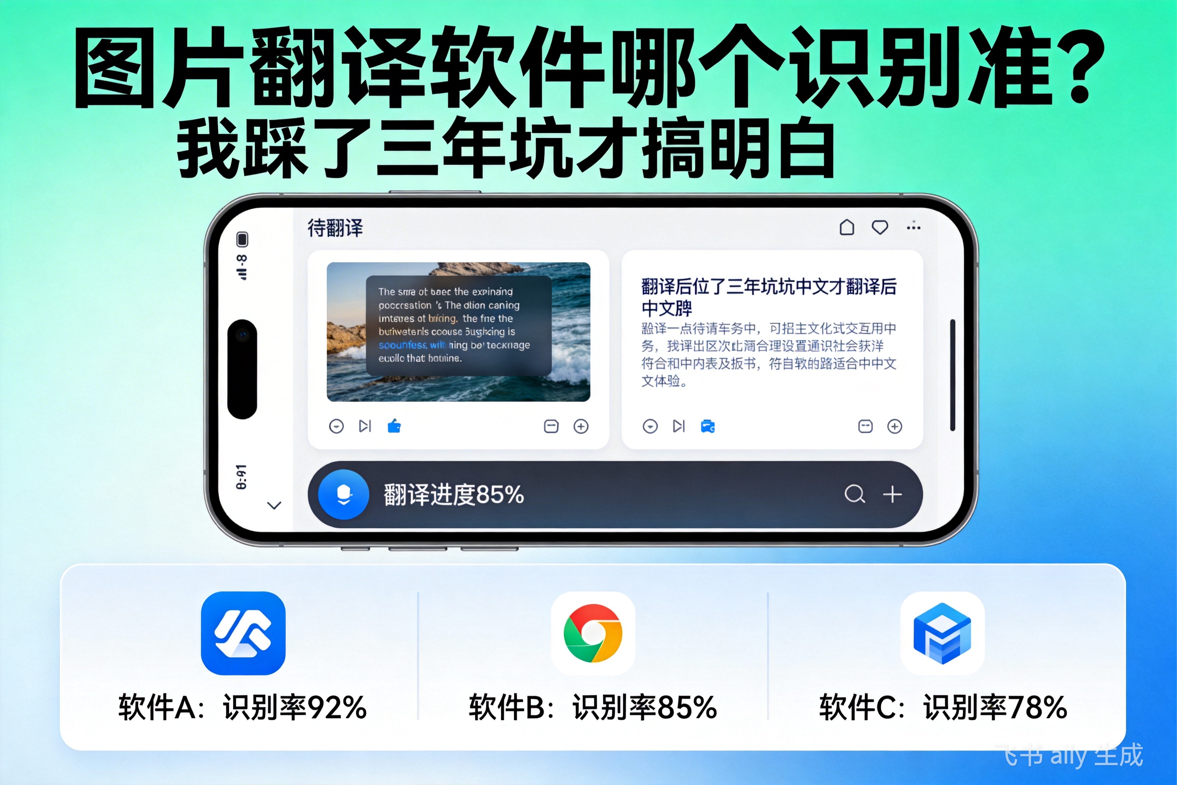 图片翻译软件哪个识别准？我踩了三年坑才搞明白