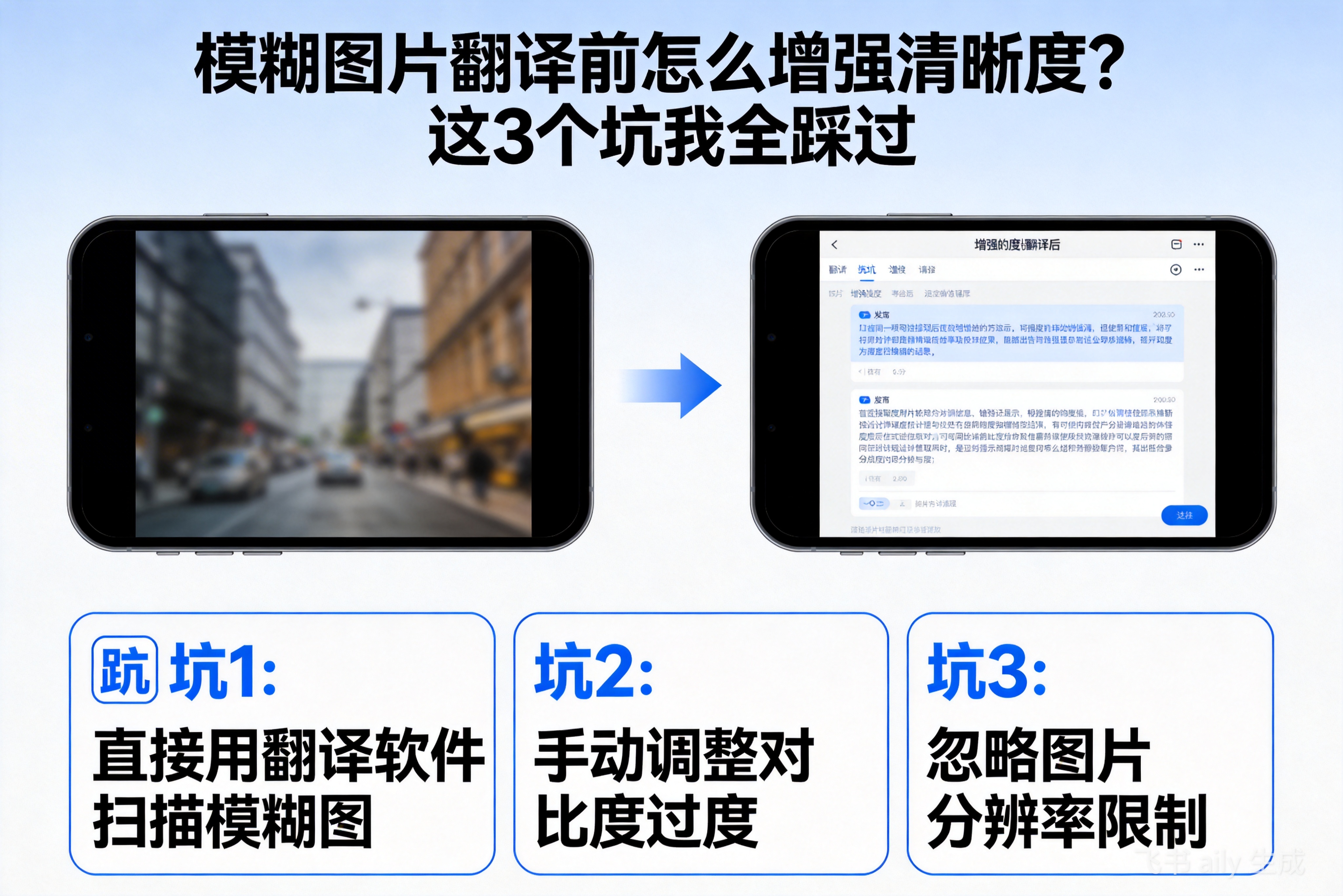 模糊图片翻译前怎么增强清晰度？这3个坑我全踩过