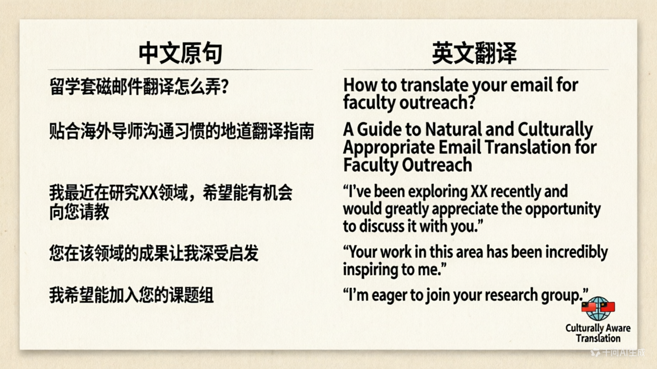 留学套磁邮件翻译怎么弄？贴合海...