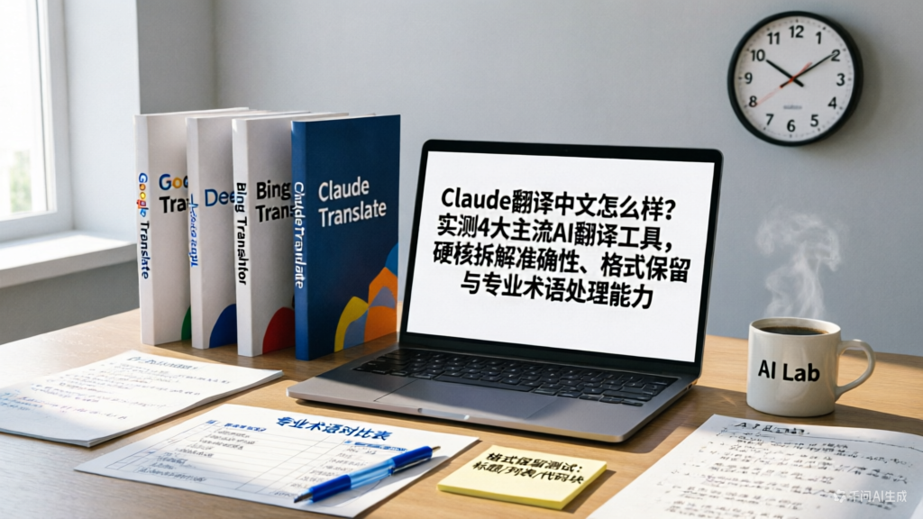 Claude翻译中文怎么样？实测4大主流AI翻译工具，硬核拆解准确性、格式保留与专业术语处理能力